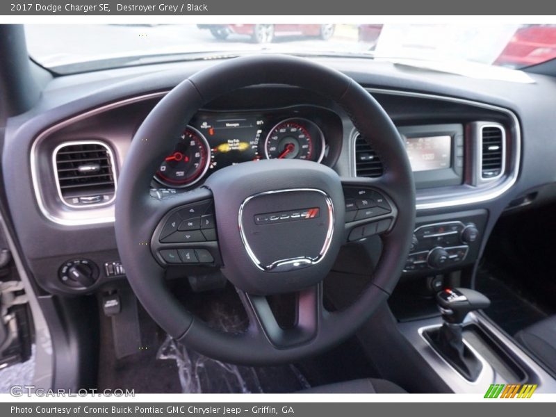 Destroyer Grey / Black 2017 Dodge Charger SE
