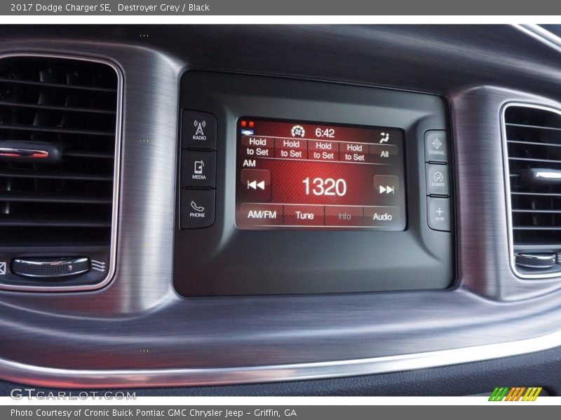 Destroyer Grey / Black 2017 Dodge Charger SE