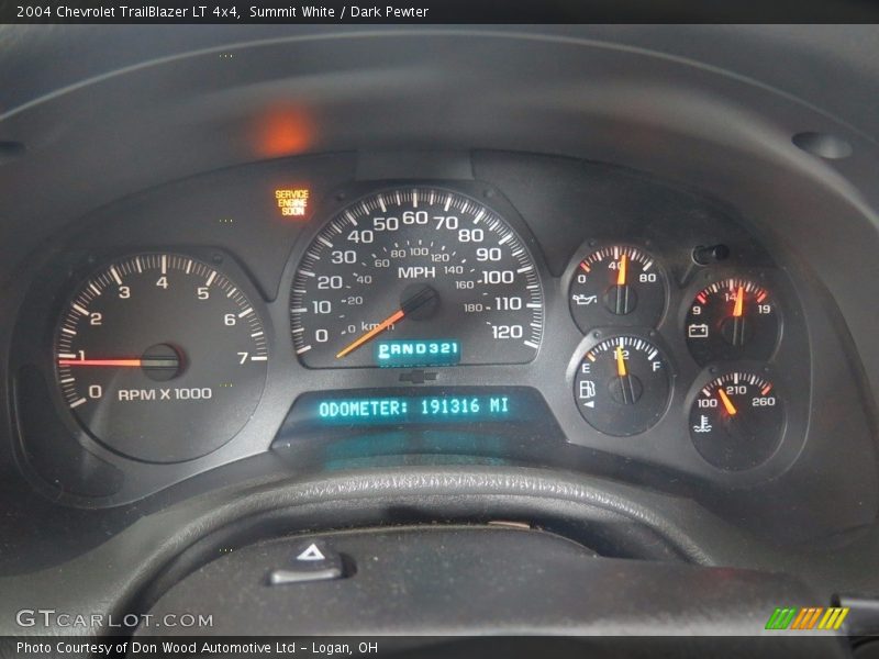 Summit White / Dark Pewter 2004 Chevrolet TrailBlazer LT 4x4