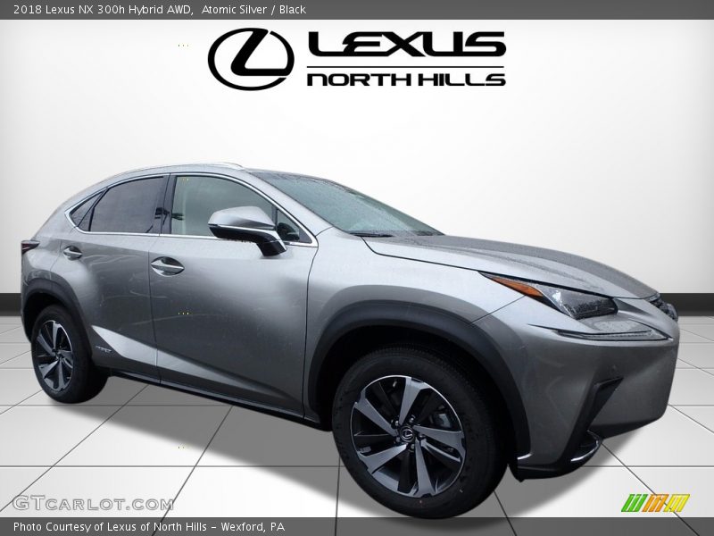 Atomic Silver / Black 2018 Lexus NX 300h Hybrid AWD