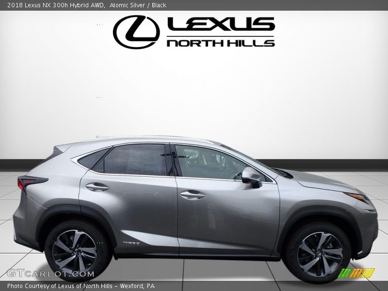 Atomic Silver / Black 2018 Lexus NX 300h Hybrid AWD