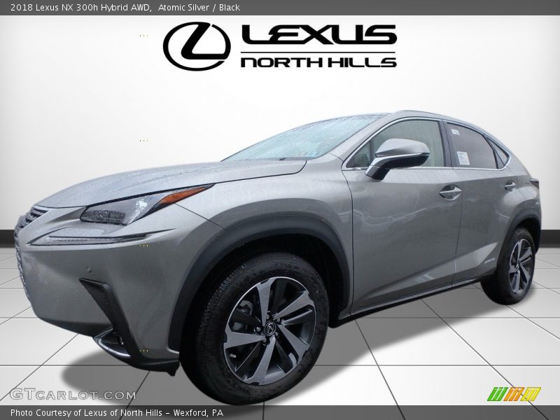 Atomic Silver / Black 2018 Lexus NX 300h Hybrid AWD