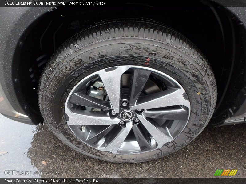 Atomic Silver / Black 2018 Lexus NX 300h Hybrid AWD