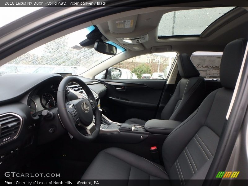 Atomic Silver / Black 2018 Lexus NX 300h Hybrid AWD