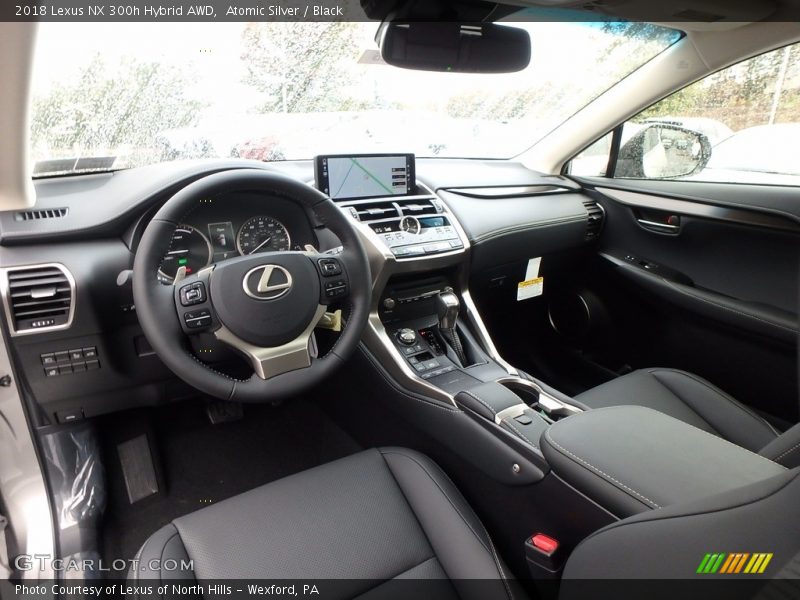 Atomic Silver / Black 2018 Lexus NX 300h Hybrid AWD
