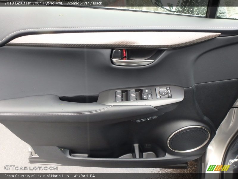 Atomic Silver / Black 2018 Lexus NX 300h Hybrid AWD