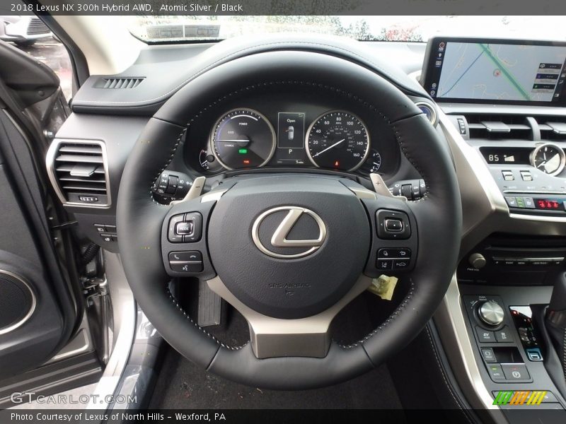 Atomic Silver / Black 2018 Lexus NX 300h Hybrid AWD