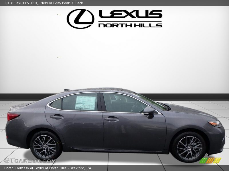 Nebula Gray Pearl / Black 2018 Lexus ES 350