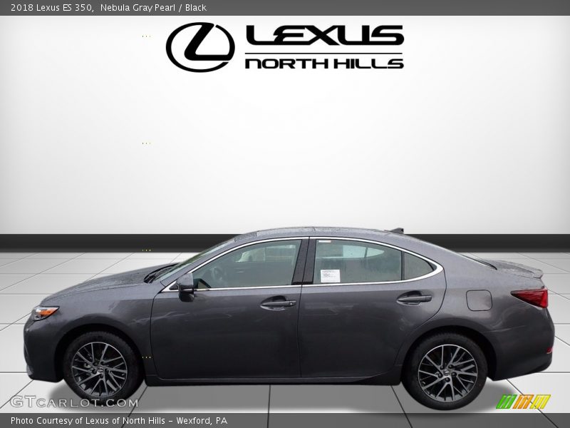 Nebula Gray Pearl / Black 2018 Lexus ES 350