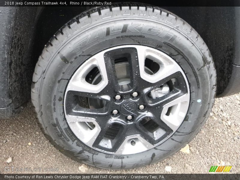 Rhino / Black/Ruby Red 2018 Jeep Compass Trailhawk 4x4