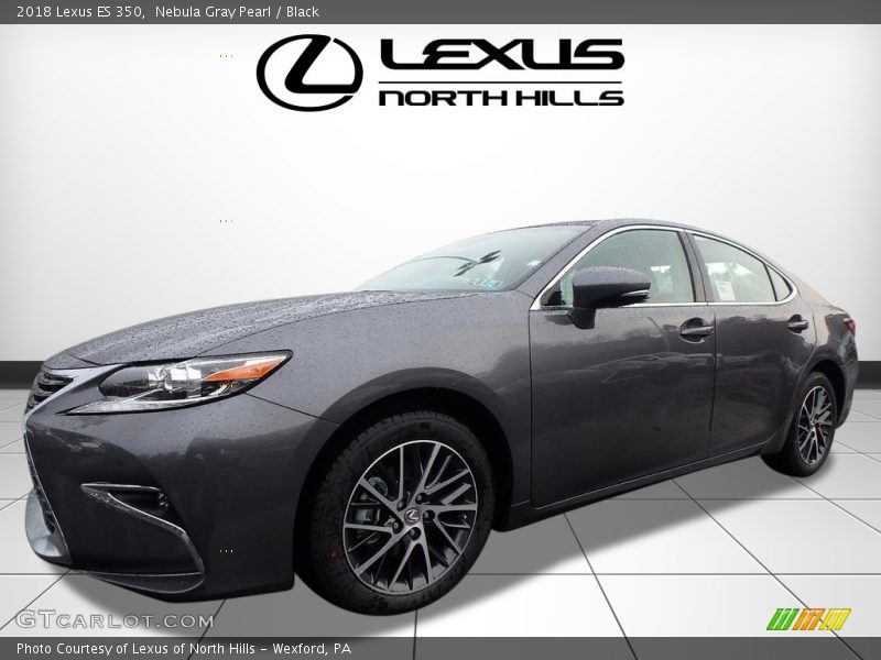 Nebula Gray Pearl / Black 2018 Lexus ES 350