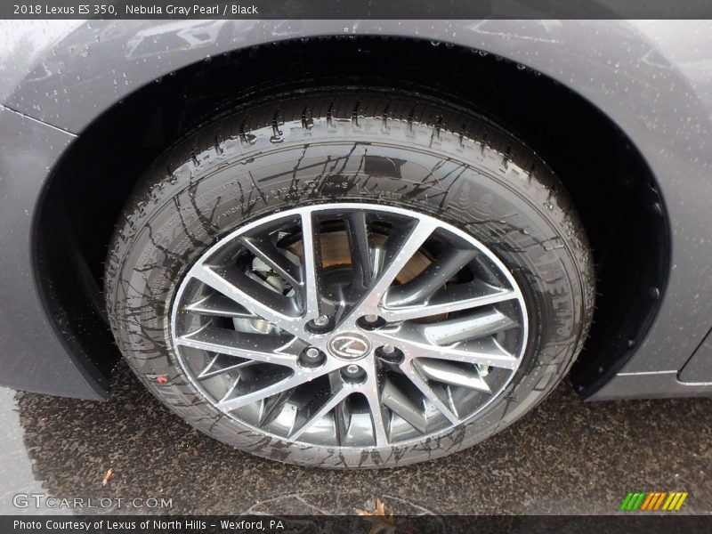 Nebula Gray Pearl / Black 2018 Lexus ES 350