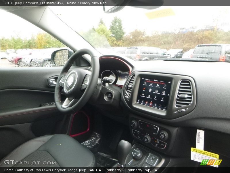 Rhino / Black/Ruby Red 2018 Jeep Compass Trailhawk 4x4