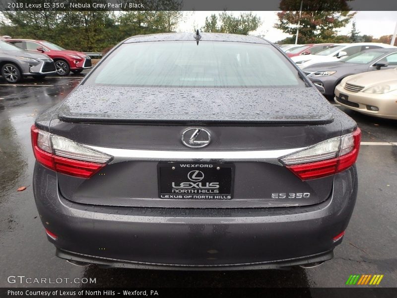 Nebula Gray Pearl / Black 2018 Lexus ES 350