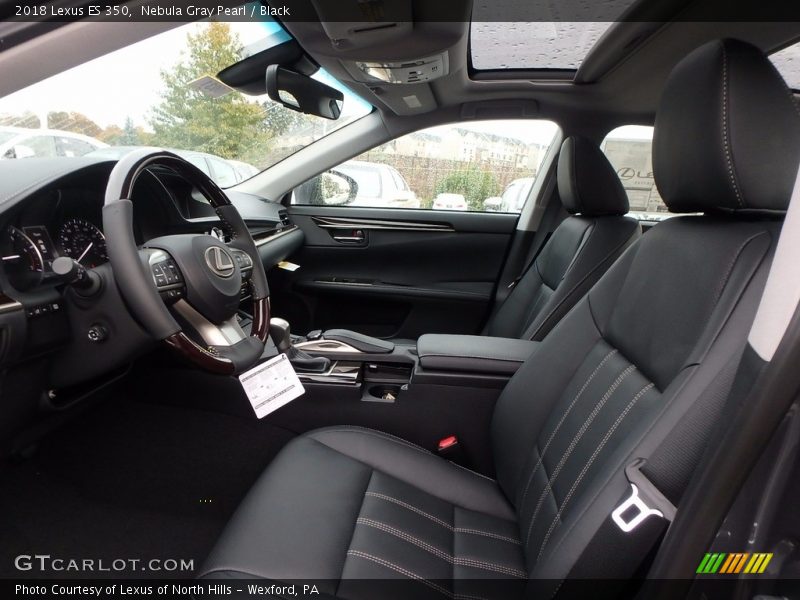 Nebula Gray Pearl / Black 2018 Lexus ES 350