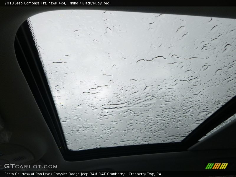 Rhino / Black/Ruby Red 2018 Jeep Compass Trailhawk 4x4