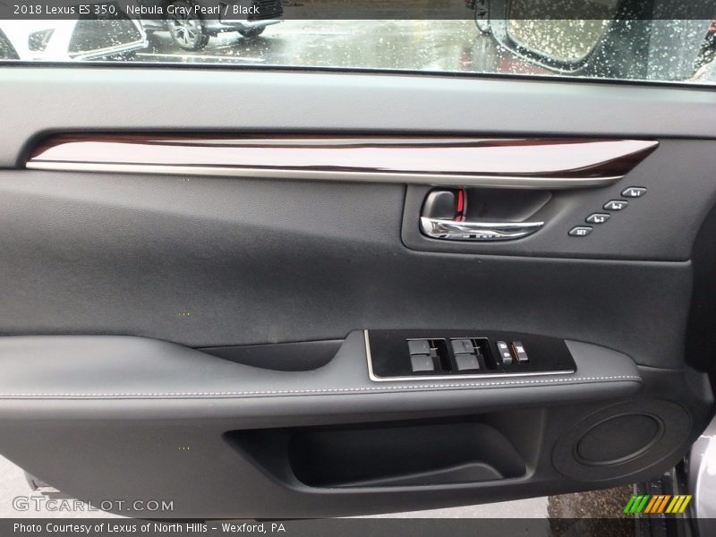 Nebula Gray Pearl / Black 2018 Lexus ES 350