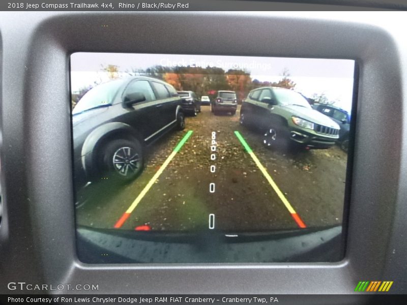 Rhino / Black/Ruby Red 2018 Jeep Compass Trailhawk 4x4