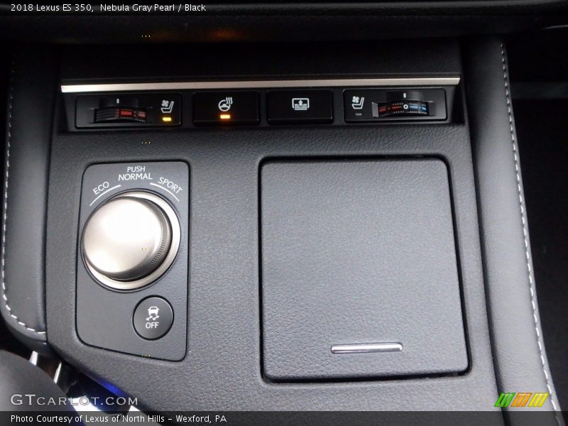 Nebula Gray Pearl / Black 2018 Lexus ES 350