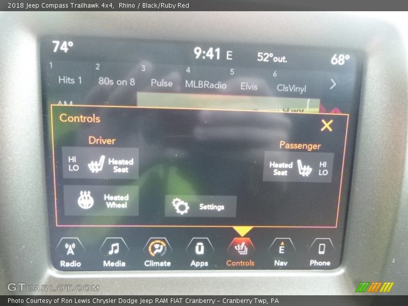 Rhino / Black/Ruby Red 2018 Jeep Compass Trailhawk 4x4