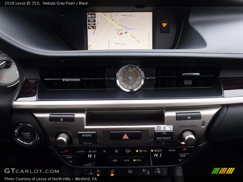 Nebula Gray Pearl / Black 2018 Lexus ES 350