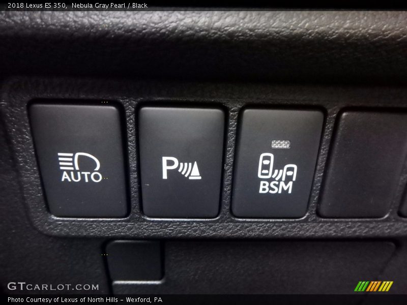 Nebula Gray Pearl / Black 2018 Lexus ES 350