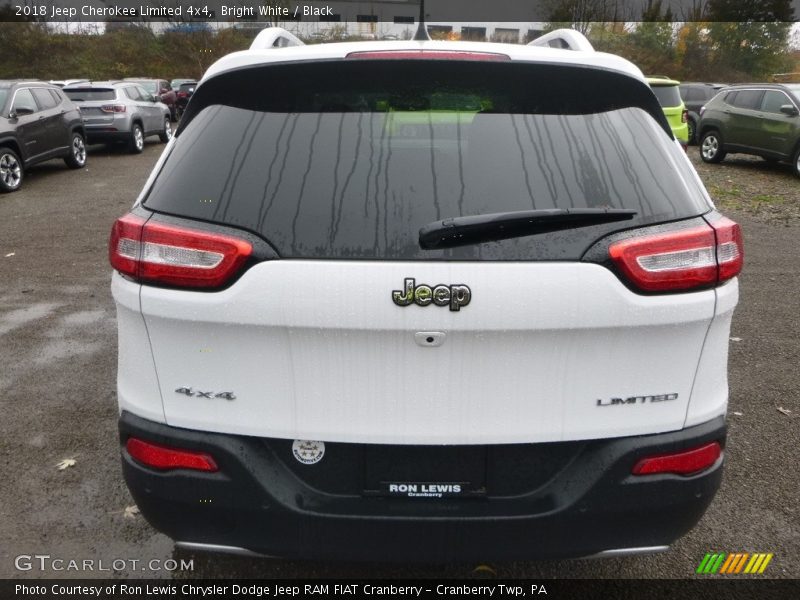 Bright White / Black 2018 Jeep Cherokee Limited 4x4