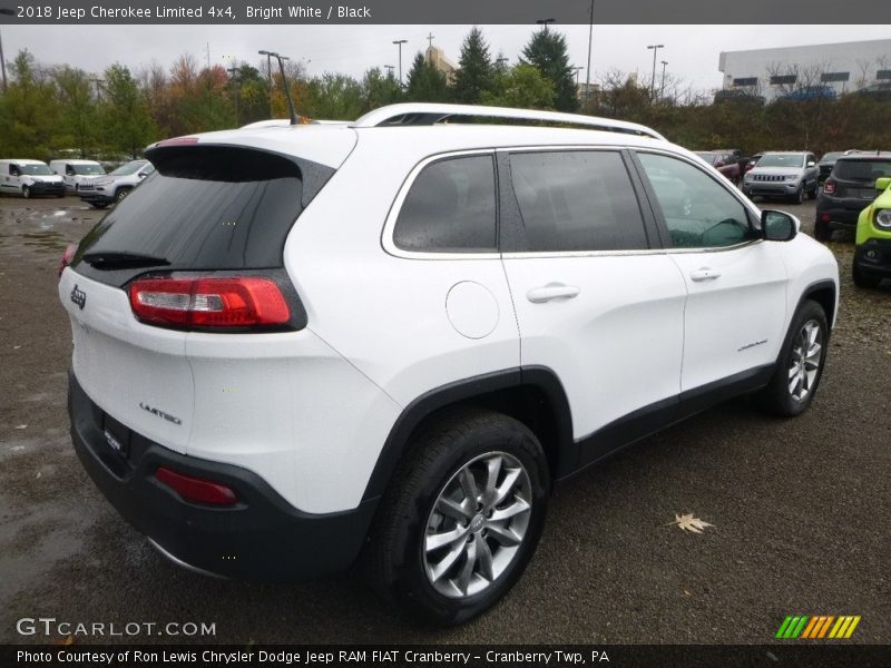 Bright White / Black 2018 Jeep Cherokee Limited 4x4
