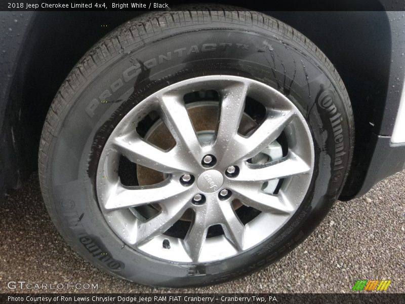 Bright White / Black 2018 Jeep Cherokee Limited 4x4