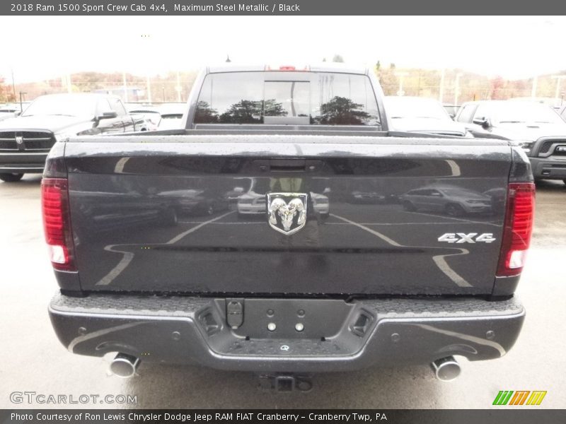 Maximum Steel Metallic / Black 2018 Ram 1500 Sport Crew Cab 4x4