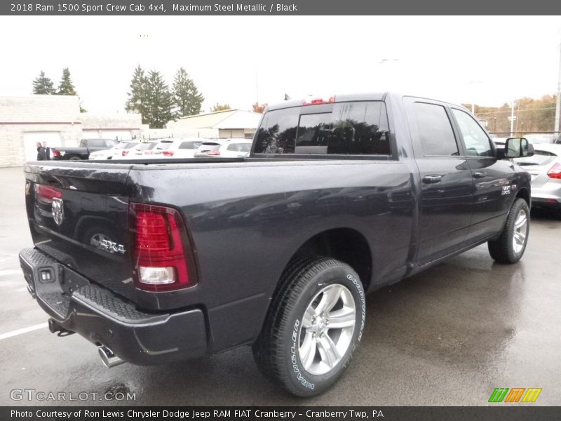 Maximum Steel Metallic / Black 2018 Ram 1500 Sport Crew Cab 4x4