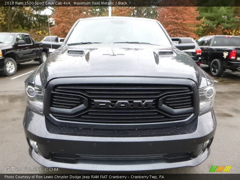 Maximum Steel Metallic / Black 2018 Ram 1500 Sport Crew Cab 4x4