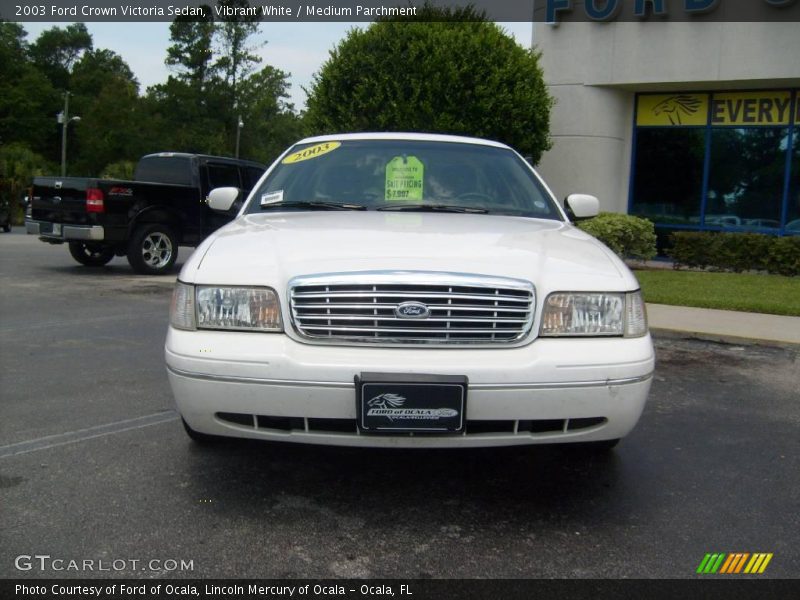 Vibrant White / Medium Parchment 2003 Ford Crown Victoria Sedan