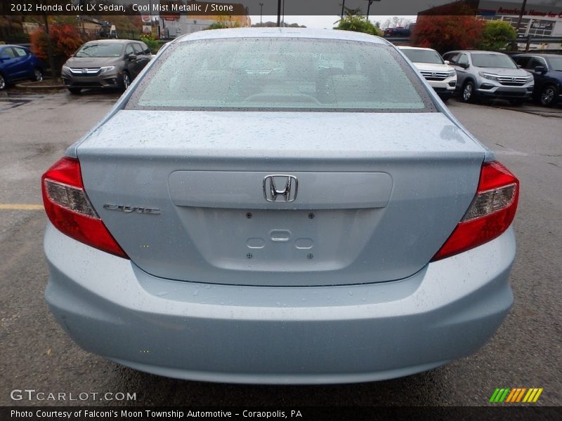 Cool Mist Metallic / Stone 2012 Honda Civic LX Sedan