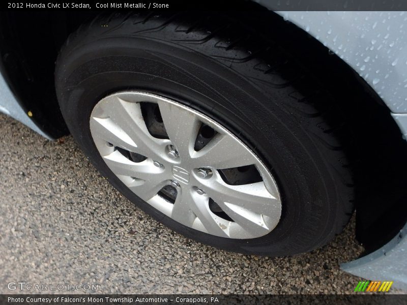 Cool Mist Metallic / Stone 2012 Honda Civic LX Sedan