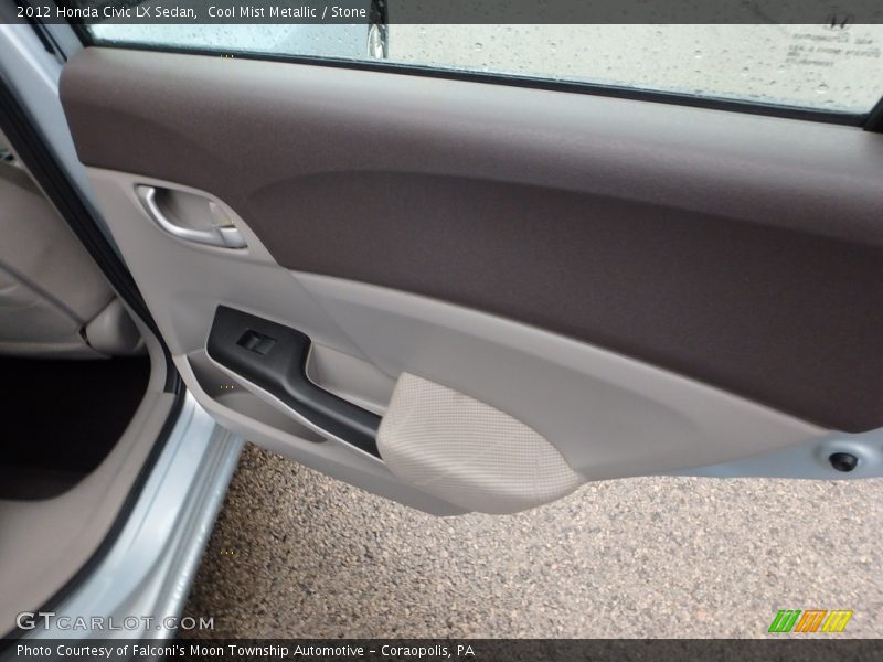Cool Mist Metallic / Stone 2012 Honda Civic LX Sedan