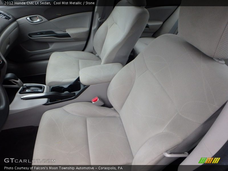 Cool Mist Metallic / Stone 2012 Honda Civic LX Sedan