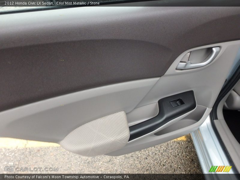 Cool Mist Metallic / Stone 2012 Honda Civic LX Sedan