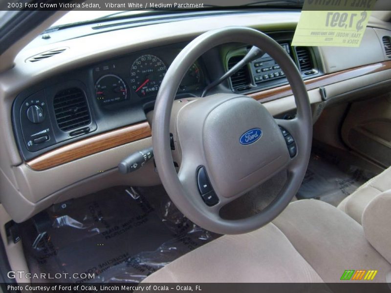 Vibrant White / Medium Parchment 2003 Ford Crown Victoria Sedan