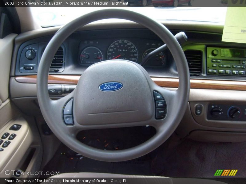 Vibrant White / Medium Parchment 2003 Ford Crown Victoria Sedan