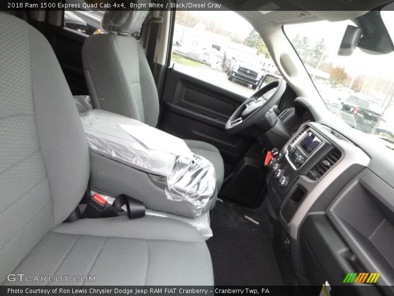 Bright White / Black/Diesel Gray 2018 Ram 1500 Express Quad Cab 4x4