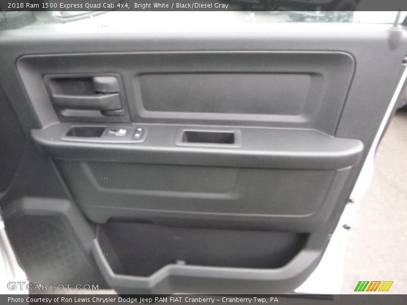 Bright White / Black/Diesel Gray 2018 Ram 1500 Express Quad Cab 4x4