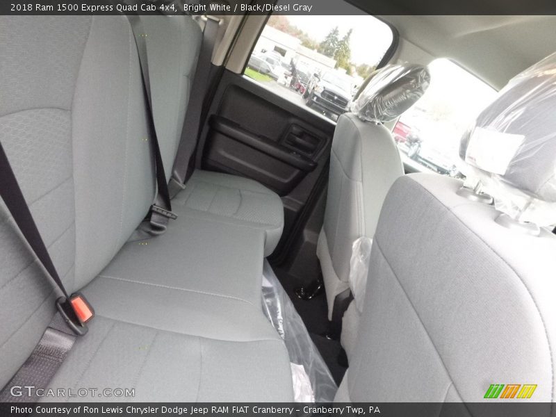 Bright White / Black/Diesel Gray 2018 Ram 1500 Express Quad Cab 4x4