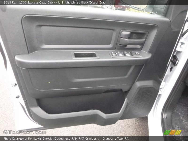 Bright White / Black/Diesel Gray 2018 Ram 1500 Express Quad Cab 4x4