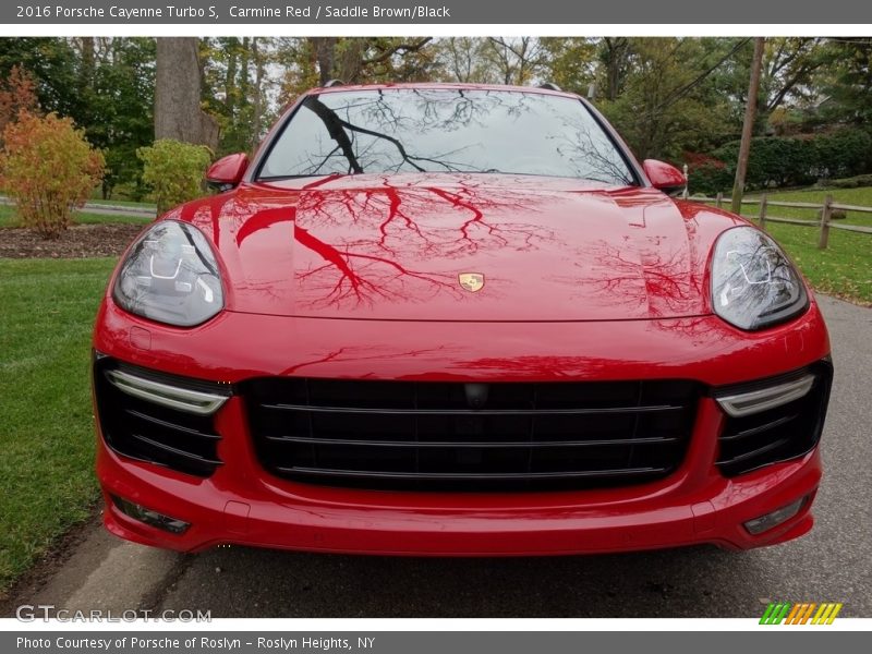 Carmine Red / Saddle Brown/Black 2016 Porsche Cayenne Turbo S