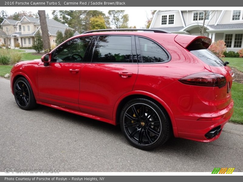 Carmine Red / Saddle Brown/Black 2016 Porsche Cayenne Turbo S