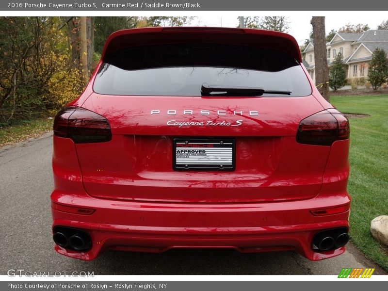 Carmine Red / Saddle Brown/Black 2016 Porsche Cayenne Turbo S