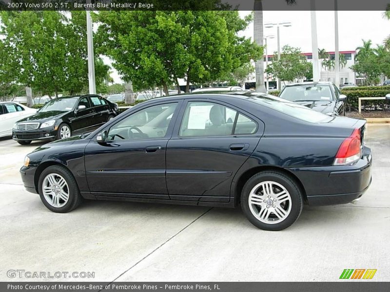 Barents Blue Metallic / Beige 2007 Volvo S60 2.5T