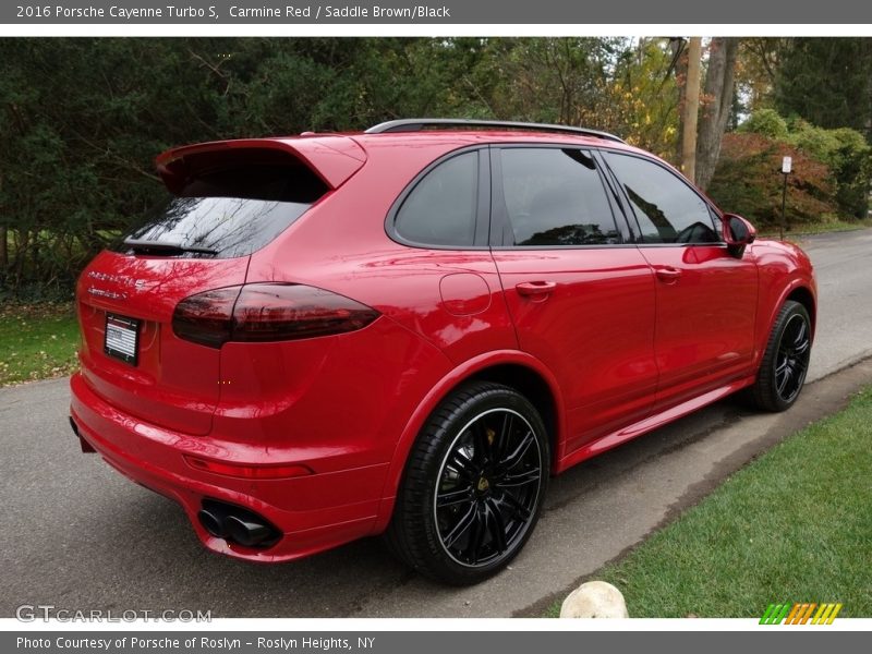 Carmine Red / Saddle Brown/Black 2016 Porsche Cayenne Turbo S
