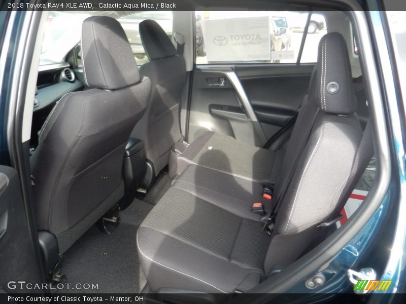 Galactic Aqua Mica / Black 2018 Toyota RAV4 XLE AWD